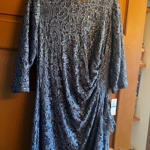 Beautiful blue lace gown. Mother of the bride dress